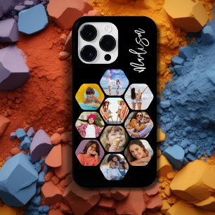 Multi Photo Collage Simple Modern Personalised Case-Mate iPhone 14 Pro Max Case