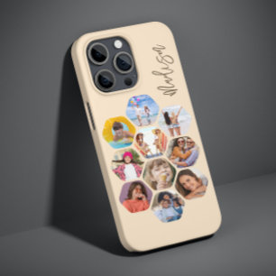 Multi Photo Collage Simple Modern Personalised Case-Mate iPhone 14 Pro Case