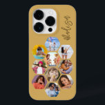 Multi Photo Collage Simple Modern Personalised Case-Mate iPhone 14 Pro Case<br><div class="desc">Multi Photo Collage Simple Modern Personalised Name Hexagon Pattern Smartphone iPhone Case features a photo collage of your favourite photos in a hexagon shape. Personalised with your name. Perfect for birthday, Christmas, Mother's Day, Father's Day, Grandparents, brother, sister, best friend and more. PHOTO TIP: centre your photos before uploading to...</div>
