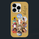 Multi Photo Collage Simple Modern Personalised Case-Mate iPhone 14 Pro Case<br><div class="desc">Multi Photo Collage Simple Modern Personalised Name Hexagon Pattern Smartphone iPhone Case features a photo collage of your favourite photos in a hexagon shape. Personalised with your name. Perfect for birthday, Christmas, Mother's Day, Father's Day, Grandparents, brother, sister, best friend and more. PHOTO TIP: centre your photos before uploading to...</div>