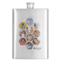 Multi Photo Collage Simple Modern Personalised Fla