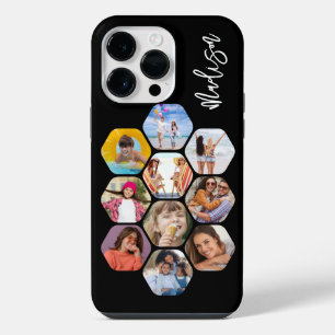 Multi Photo Collage Simple Modern Personalised iPhone 14 Pro Max Case