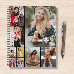 Multi Photo Collage Simple Modern Personalised Planner