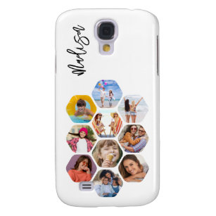 Multi Photo Collage Simple Modern Personalized Galaxy S4 Case