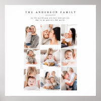 multi photo family modern holiday card