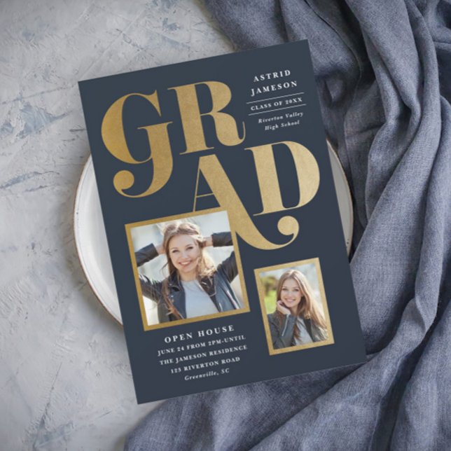 Multi photo graduation invitation (Creator Uploaded)