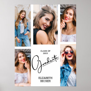 Multi Photo Graduation Keepsake Poster