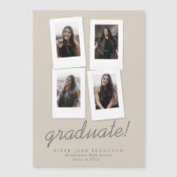 Multi Photo Modern Snapshots Graduation