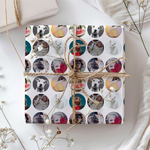 Multi Photo Square Instagram Pattern Wrapping Pape Wrapping Paper Sheet
