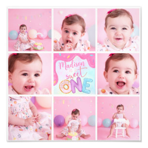 multi photo sweet one print