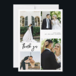 Multi Photo Thank You Card<br><div class="desc">This timeless,  romantic design features a modern script paired with bold text. Please contact me if you need help with this design.</div>