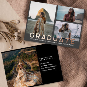 Multi Photos Graduate Photo Announcement