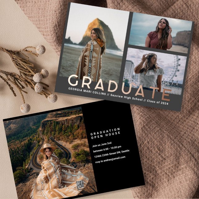 Multi Photos Graduate Photo Announcement (Creator Uploaded)