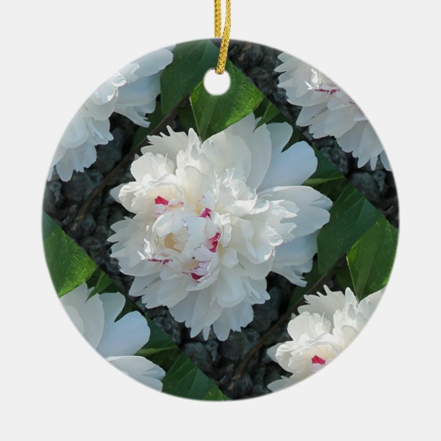 Multi Precious Peony Ornament (Front)