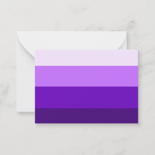 Multi Purple 2 Note Cards