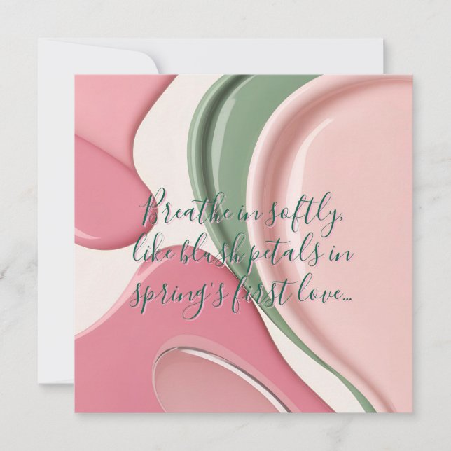 Multi purpose flat card in stylish graphic (Front)