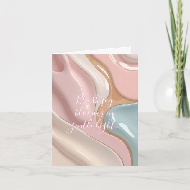 Multi purpose folded card in stylish graphic (Front)