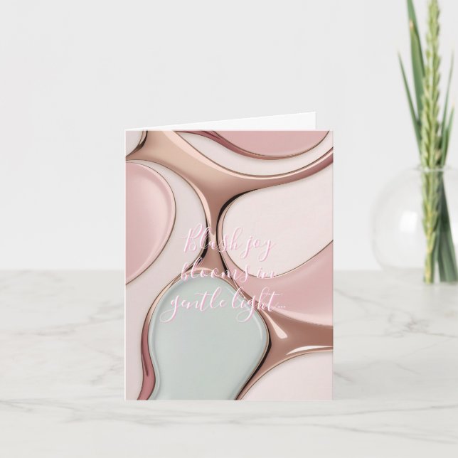 Multi purpose folded card in stylish graphic (Front)