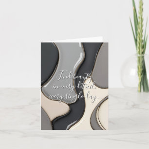 Multi purpose folded card in stylish graphic