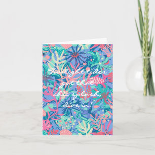 Multi purpose folded card in stylish graphic