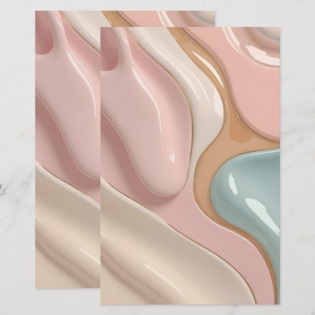 Multi purpose stationery paper in stylish graphic (Front/Back)