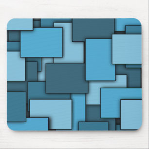 Multi-Rectangle Blue mousepad