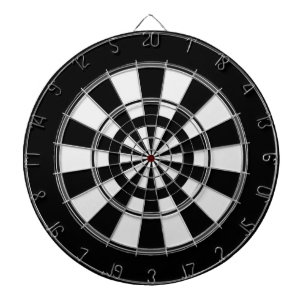 Multi Ring Black and White Dartboard