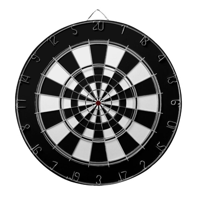 Multi Ring Black and White Dartboard (Front)