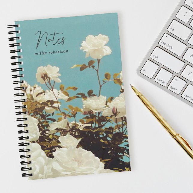 Multi Roses Floral Garden Custom Spiral Notebook (Creator Uploaded)