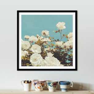 Multi Roses Floral Garden Photo Art Print Poster
