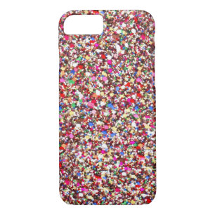 Multi Sequins Reds Sparkle Glitter Bling iPhone 7  Case-Mate iPhone Case