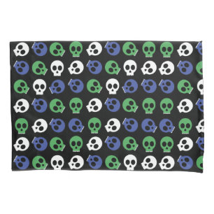 Multi Skulls Pillowcase