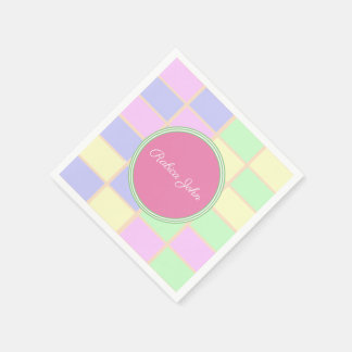 multi soft colours napkin