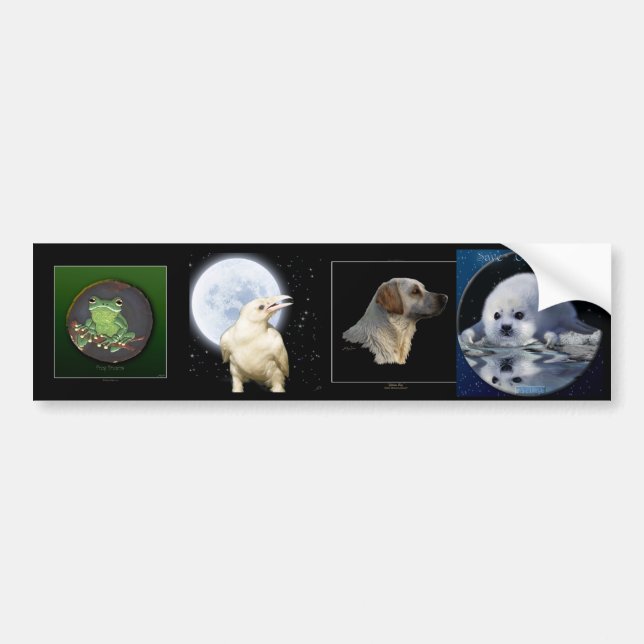 Multi-stickers I ANIMAL Set Bumper Sticker (Front)