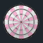 Multi-Target Bullseye Dart Board<br><div class="desc">A fun multi target bullseye themed dartboard. Fully customisable if desired to add business or family names, images, change background pink colour, and more. Enjoy!</div>