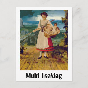 Multi Tasking Postcard