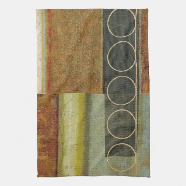 Multi-textured Abstract Painting by Vision Studio Tea Towel (Vertical)