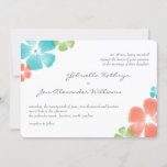 Multi Tropical Watercolor Flowers Wedding Invite<br><div class="desc">Check out coordinating items in our shop!  "Painted Flowers" brushes courtesy of "Obsidian Dawn" - http://www.obsidiandawn.com</div>