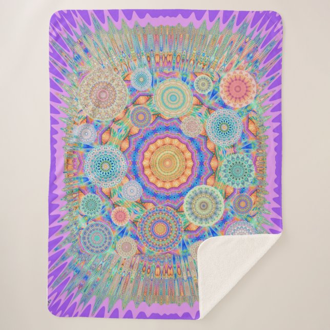 Multi Verse Sherpa Blanket (Front)