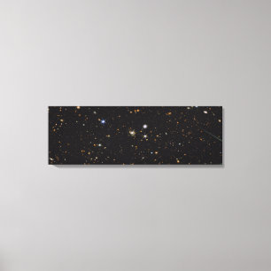 Multi-Wavelength Galaxies Panorama Hubble & JWST Canvas Print