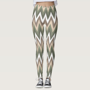 Multi Zig Zag Pattern Women's Leggings