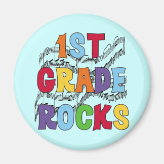 Multicolor 1st Grade Rocks Tshirts and Gifts Magnet