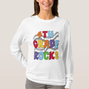 Multicolor 4th Grade Rocks Tshirts and Gifts