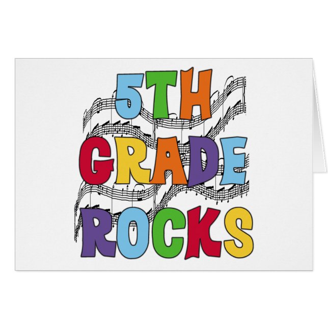 Multicolor 5th Grade Rocks (Front Horizontal)