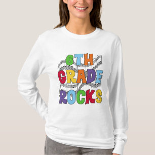 Multicolor 6th Grade Rocks Tshirts and Gifts
