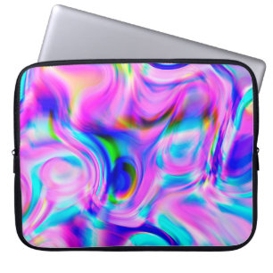 Multicolor abstract background. Colourful pattern. Laptop Sleeve