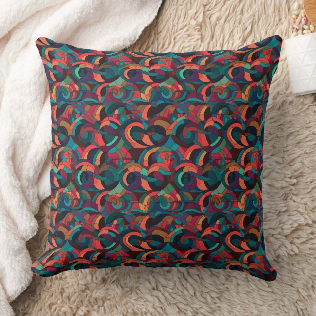 Multicolor abstract design pattern  cushion (Blanket)