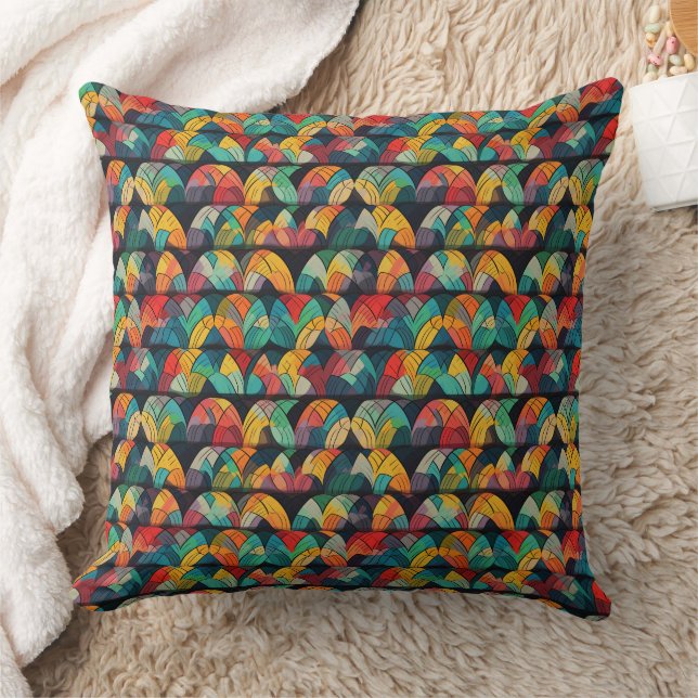 Multicolor abstract design pattern  cushion (Blanket)