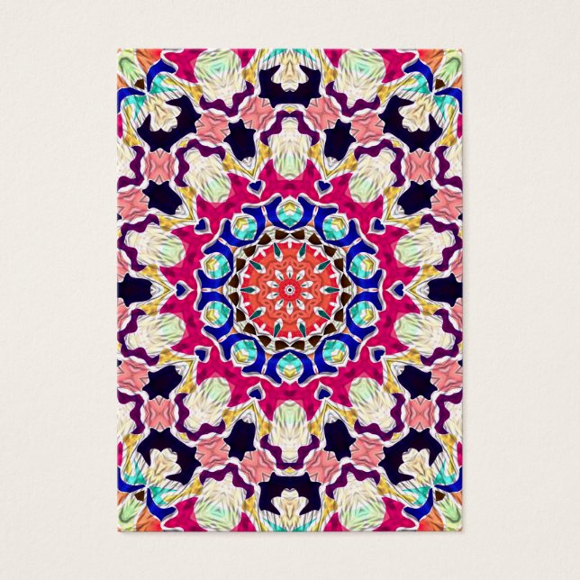 Multicolor Abstract Kaleidoscope Mandala (Front)