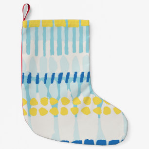 Multicolor Abstract Painted Seamless Background Small Christmas Stocking